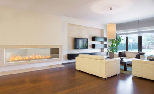 Utecomfort levering moderne og sertifisert utendørs biopeis EcoSmart Premium series Firebox 2100SS i Oslo og Akershus, Norge med god pris for best kvalitet i markedet for din moderne hage