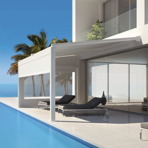 Renson PERGOLA LAGUNE, består av aluminiumsstruktur med integrert Fixscreen-teknologi. Solavskjermingen er fullstendig integret. Det er fin løsninger for hage, uteplassen og terrasse design og inspirasjon, lar deg kontrollere innstrengning av sollys. UTEcomfort AS er importør og forhandler av Renson produkter i Oslo, Norge leverer alle typer RENSON motorisert og modern i premium klasse pergola, solskjerming, screen og tak. UTEcomfort AS sammarbeide med TREST entreprenør AS kan installere pergola LAGUNE og solskjerming til privatboliger i oslo og akershus, norge. Velkommen www.utecomfort.no eller www.trest.no