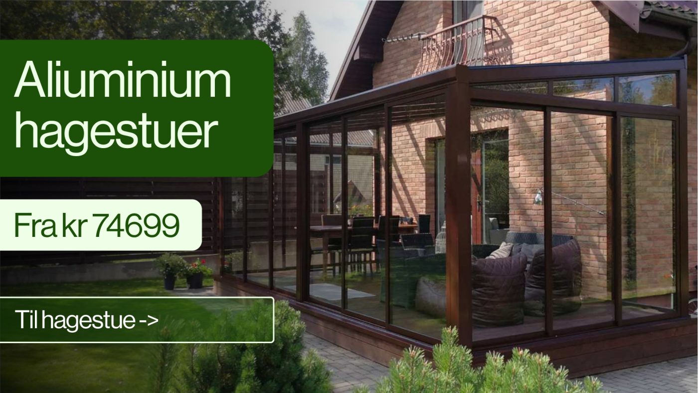 Aliuminium hagestuer fra Utecomfort